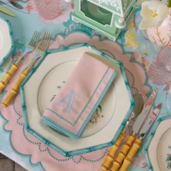 Mariana Pink & Duck Egg Napkins (Set of 4)