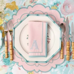 Mariana Pink & Duck Egg Napkins (Set of 4)