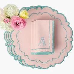 Mariana Pink & Duck Egg Napkins (Set of 4)