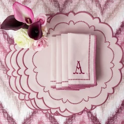 Mariana Pink Placemats & Napkins (Set of 4)
