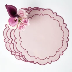 Mariana Pink Placemats & Napkins (Set of 4)
