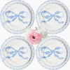 Marilyn Blue Bow Dinner & Starter Plates (Set of 8)
