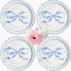 Marilyn Blue Bow Dinner & Starter Plates (Set of 8)