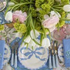Marilyn Blue Bow Dinner & Starter Plates (Set of 8)