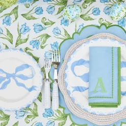 Marilyn Blue Bow Dinner Plates (Set of 4)