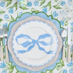 Marilyn Blue Bow Dinner Plate