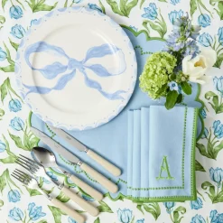 Marilyn Blue Bow Dinner Plate
