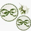 Marilyn Forest Green Bow Starter Plate