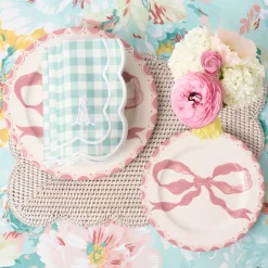 Marilyn Pink Bow Dinner Plate