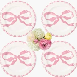 Marilyn Pink Bow Dinner Plates (Set of 4)