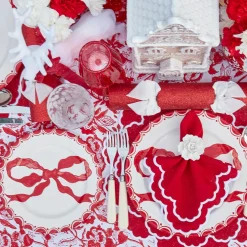 Marilyn Red Bow Starter Plates (Set of 4)