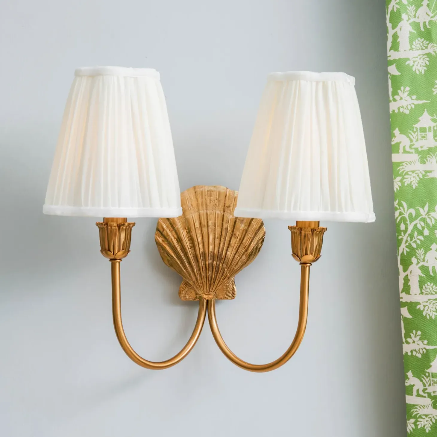 Marina Rechargeable Double Wall Light with Cream Shades (14cm)