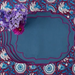Marlene Blue & Purple Placemats (Set of 4)