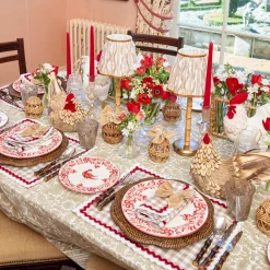 Martha Red Starter Plates (Set of 4)