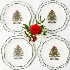 Mrs. Alice Christmas Tree Starter Plate (Set of 4)