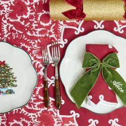 Mrs. Alice Christmas Tree Starter Plate (Set of 4)