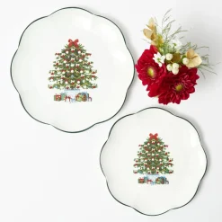Mrs. Alice Christmas Tree Starter Plate (Set of 4)
