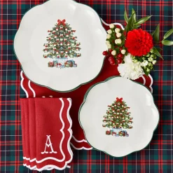 Mrs. Alice Christmas Tree Starter Plate (Set of 4)