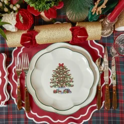 Mrs. Alice Christmas Tree Starter Plate (Set of 4)