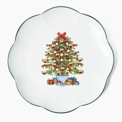 Mrs. Alice Christmas Tree Starter Plate (Set of 4)