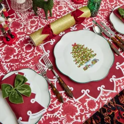 Mrs. Alice Christmas Tree Dinner Plate (Set of 4)