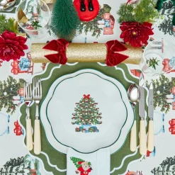 Mrs. Alice Christmas Tree Dinner Plate (Set of 4)