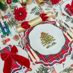 Mrs. Alice Christmas Tree Dinner Plate (Set of 4)
