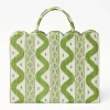Mrs. Alice Tote Bag (Green Ikat)