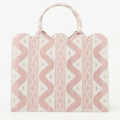Mrs. Alice Tote Bag (Pink Ikat)