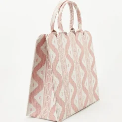 Mrs. Alice Tote Bag (Pink Ikat)