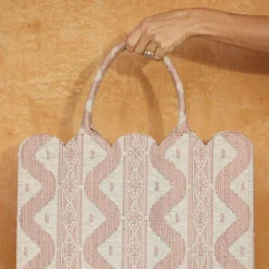 Mrs. Alice Tote Bag (Pink Ikat)