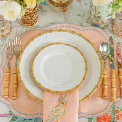Nancy Bamboo Dinner & Starter Plates (Set of 8)