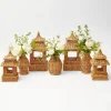 Natural Rattan Pagoda Decoration Set