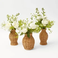 Natural Rattan Pagoda Decoration Set