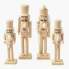 Natural Wood Nutcracker Family