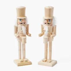 Natural Wood Nutcracker (Pair)