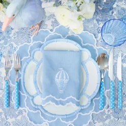 Nikki Hot Air Balloon Blue Napkins (Set of 4)