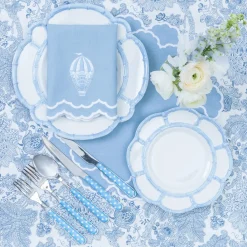 Nikki Hot Air Balloon Blue Napkins (Set of 4)