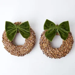 Nutshell Glitter Wreath (Set of 4)