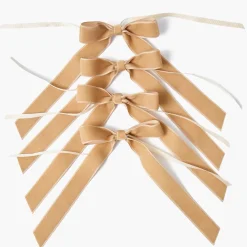 Oat Velvet Bow (Set of 4) - 20cm