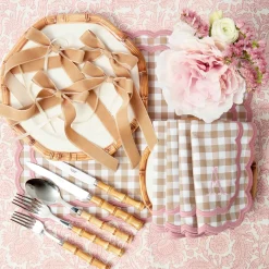 Oat Velvet Bow (Set of 4) - 20cm