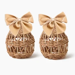 Oat Velvet Napkin Bows (Set of 4)
