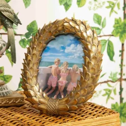 Odette Oval Gold Photo Frame - 5"x7"