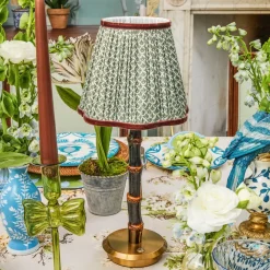 Olive & Chocolate Lotus Lampshade (18cm)