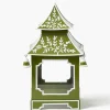 Olive Chinoiserie Pagoda Lantern