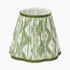 Olive Green Ikat Lampshade (18cm)