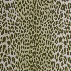 Olive Green Leopard Fabric