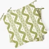 Olive Ikat Seat Pad Cushion