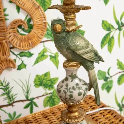 Olive Parrot Lamp