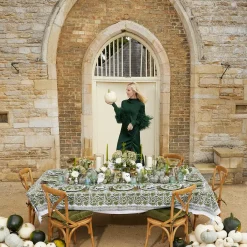 Olive Pheasant Tablecloth